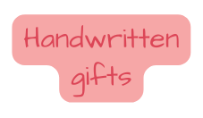 Handwritten gifts
